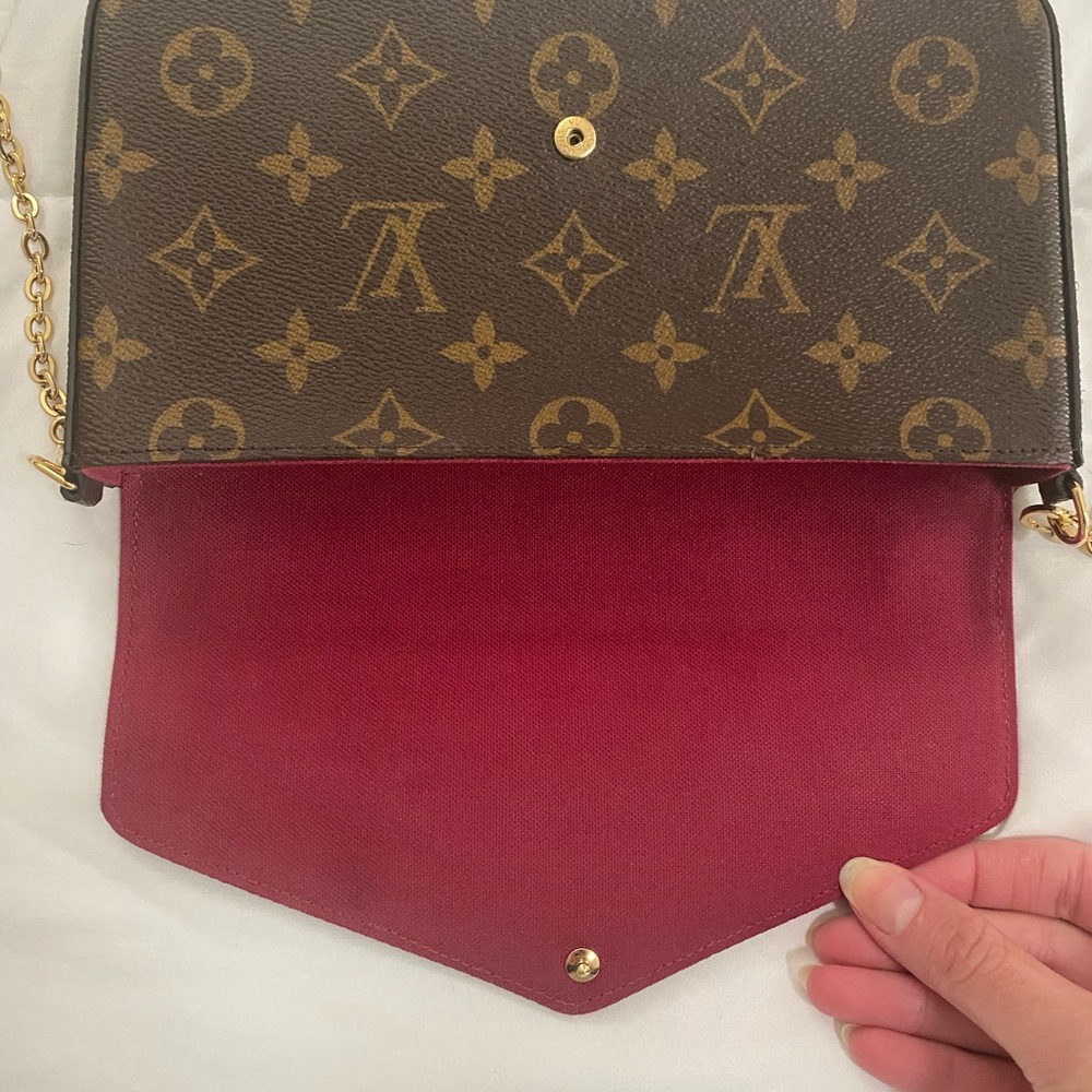Louis Vuitton Monogram Brown Pochette Felicie Crossbody Bag - Picture 5 of 7